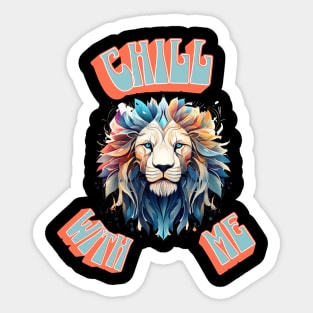 Chill With Me Sticker